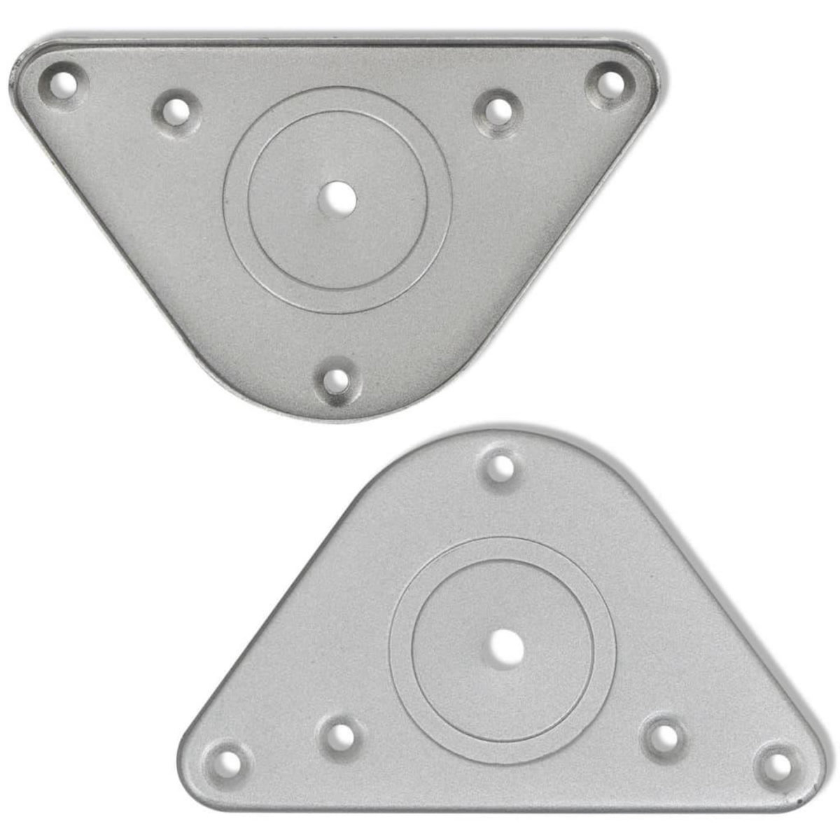 VIDAXL 4 pieds de table reglables en hauteur 870 mm Chrome