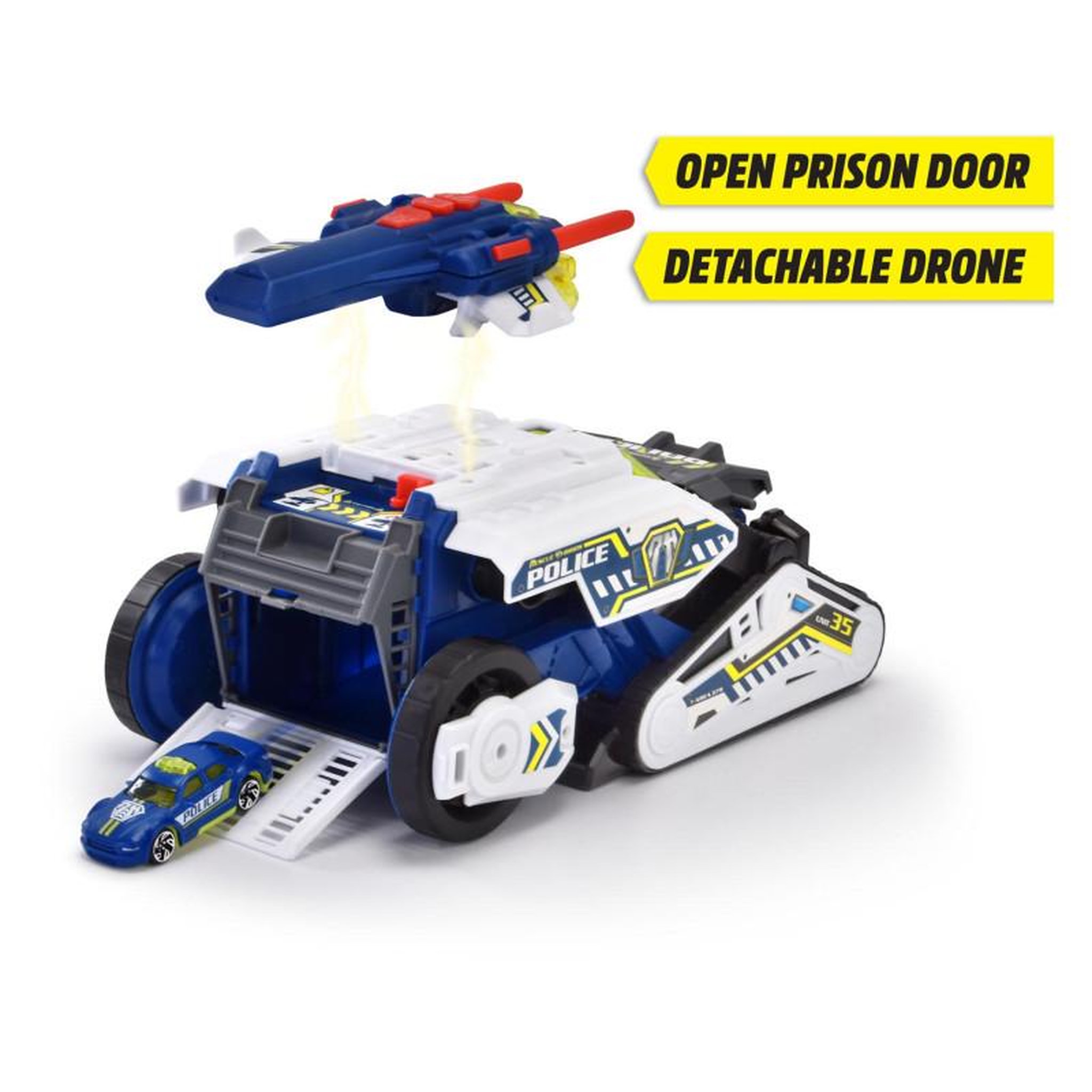 Voir la diapositive 4 : Dickie Dickie Police Bot Tank 203794001