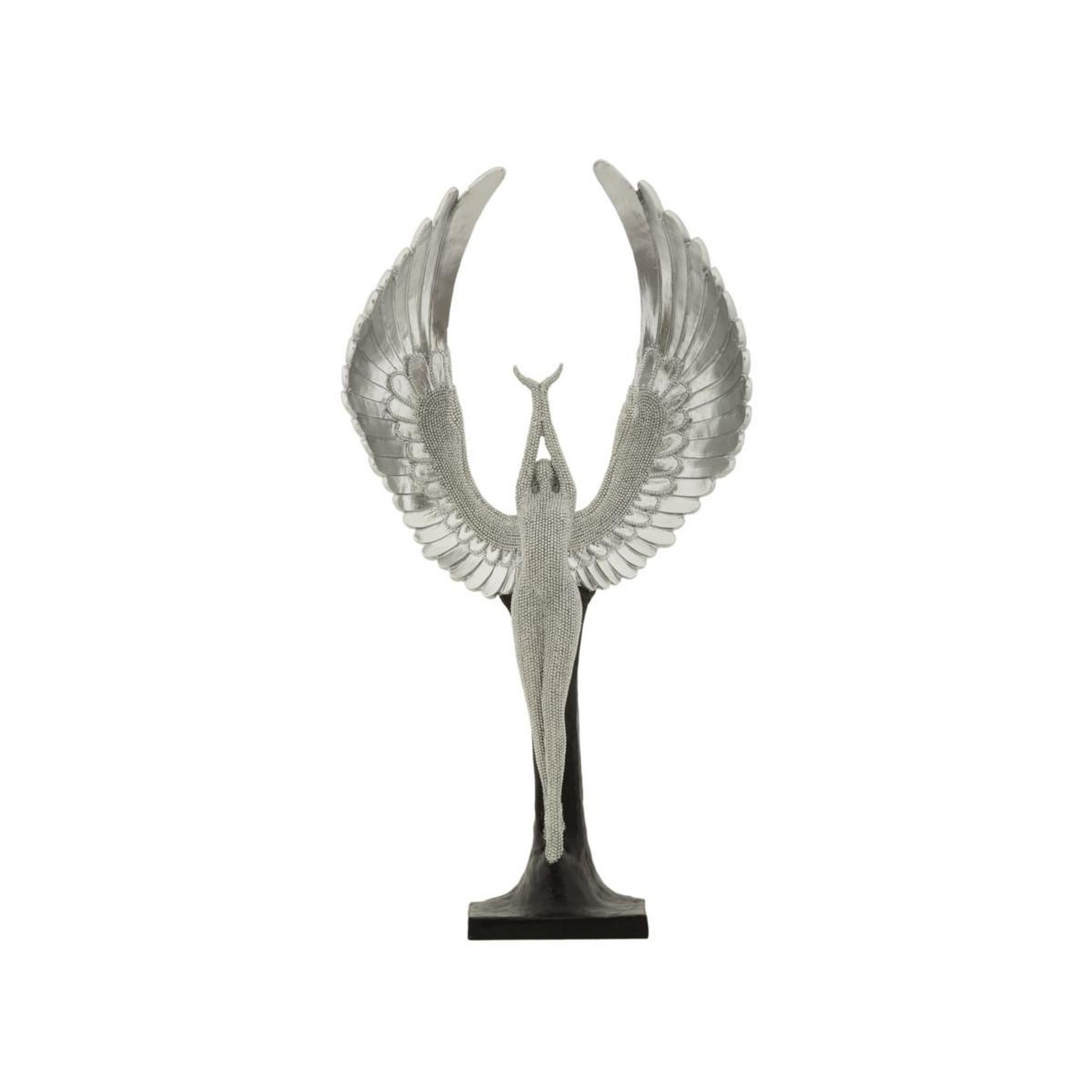 Paris Prix Statuette déco ailes  sparky  48cm argent