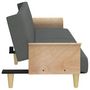 Voir la diapositive 5 : VIDAXL Canape-lit avec accoudoirs gris fonce tissu
