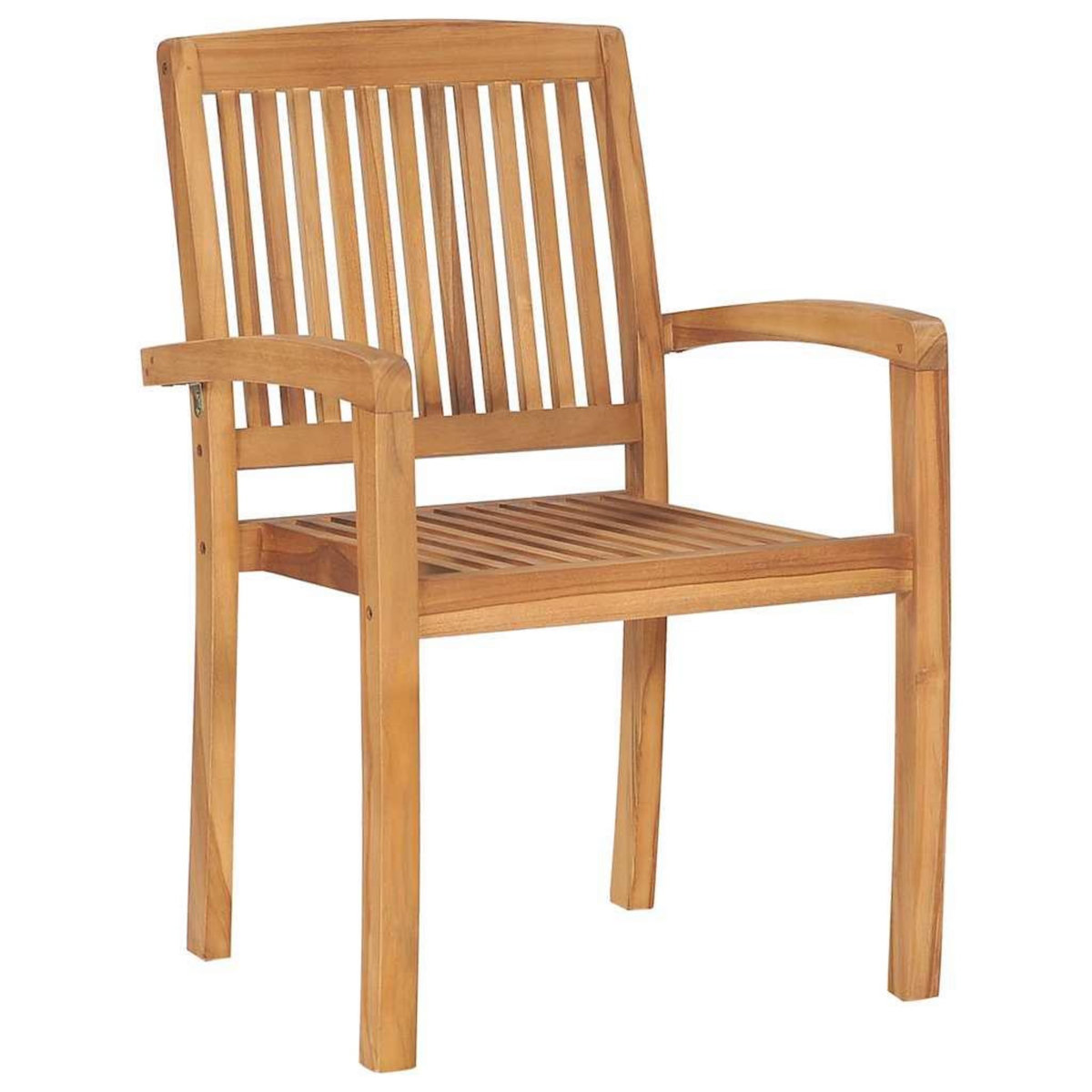 VIDAXL Chaises de jardin lot de 2 et coussins beige Bois teck massif