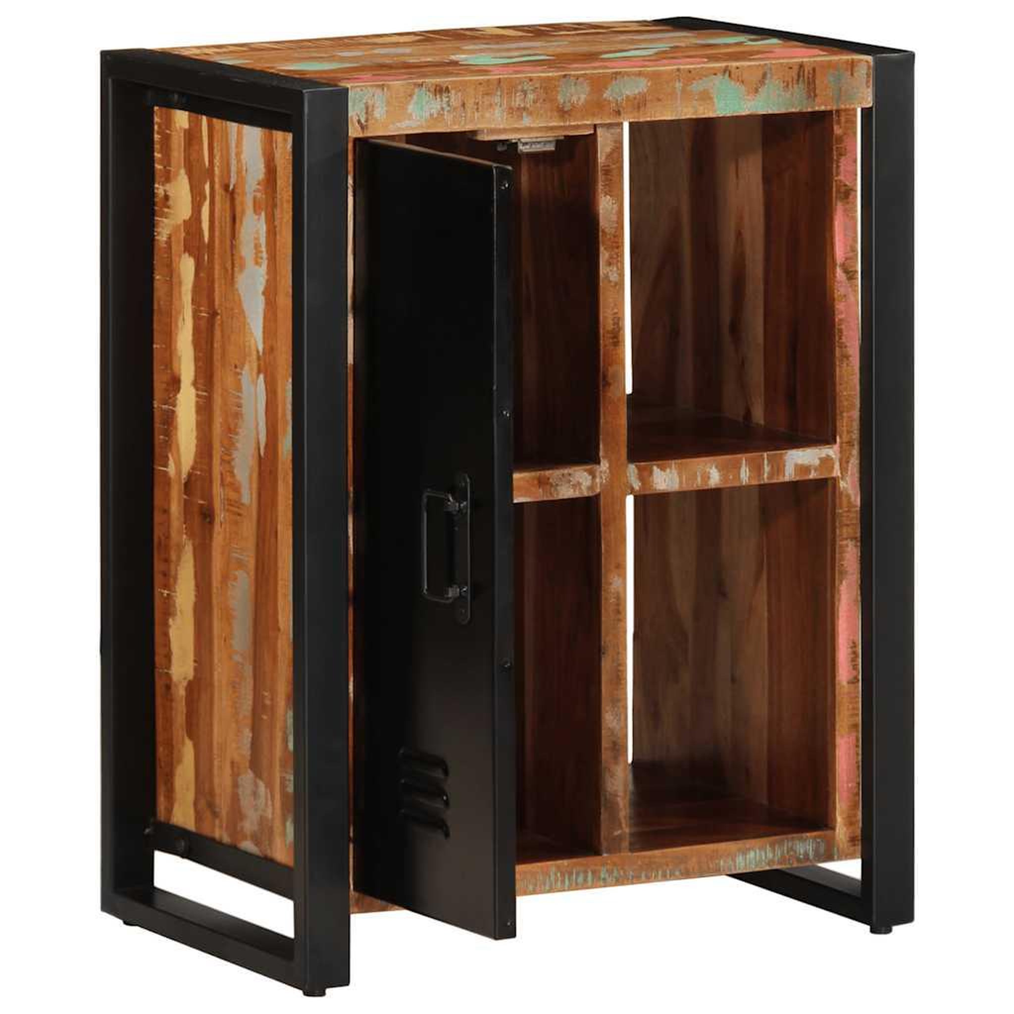 Voir la diapositive 5 : VIDAXL Buffet multicolore 55x35x70 cm bois massif recuperation