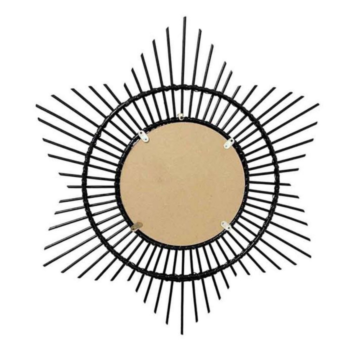 Paris Prix Miroir Mural Design en Rotin  Aina  52cm Noir