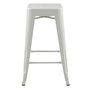 Voir la diapositive 6 : Rendez vous déco Lot de 2 tabourets pour îlot central 66 cm en métal blanc mat-Indus