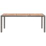Voir la diapositive 2 : VIDAXL Table de jardin Gris 190x90x75cm Resine tressee et acacia