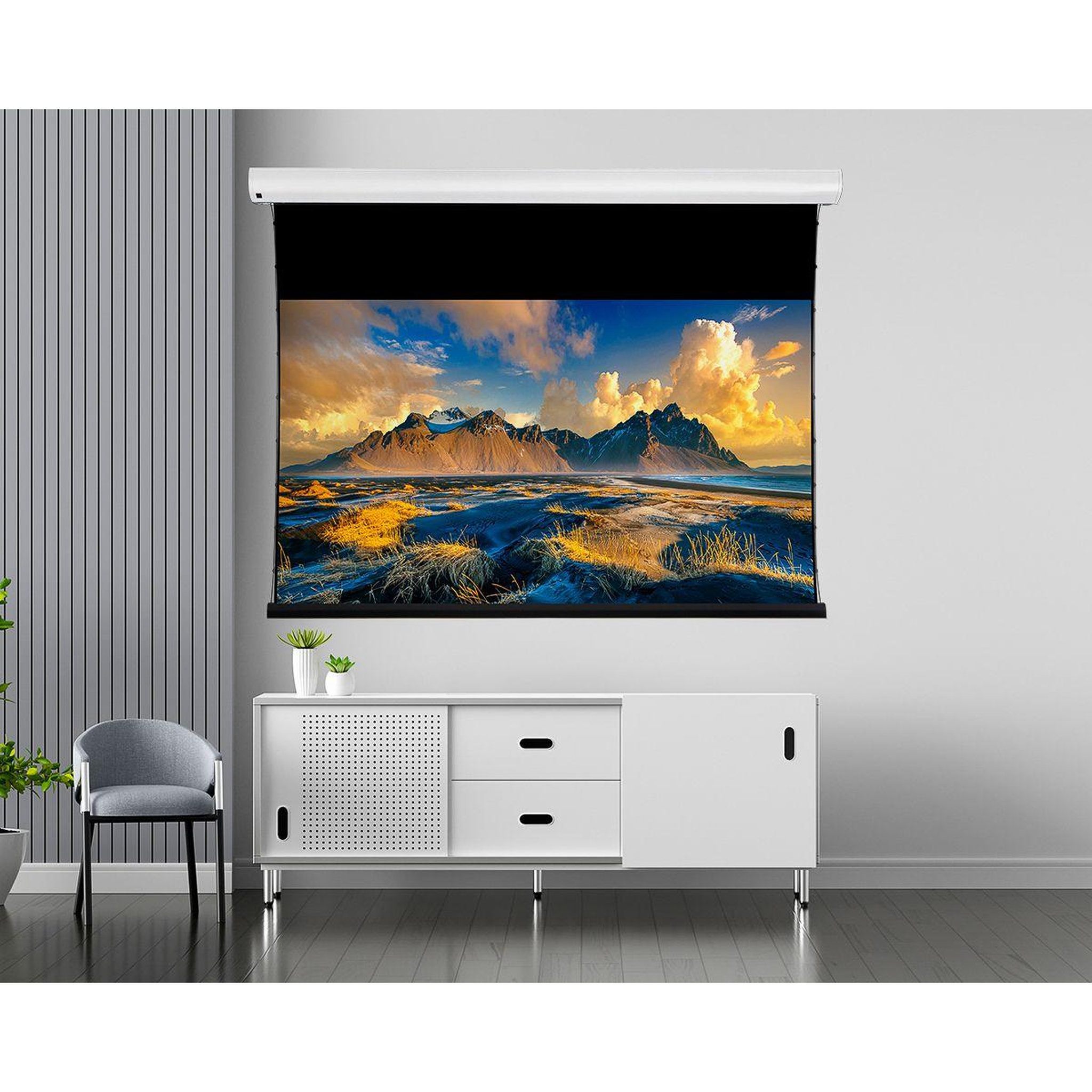 Voir la diapositive 3 : LUMENE Ecran de projection coliseum extra bright 240c