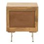 Voir la diapositive 4 : Paris Prix Table de Chevet en Bois  Weaving  55cm Naturel