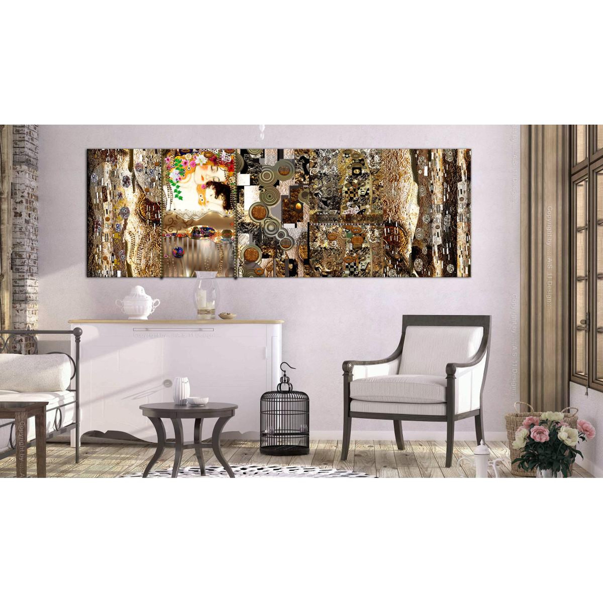 Voir la diapositive 2 : Paris Prix Tableau Imprimé  Mother's Love Gold