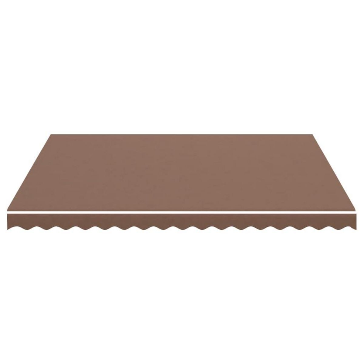 VIDAXL Tissu de remplacement pour auvent Marron 4x3,5 m
