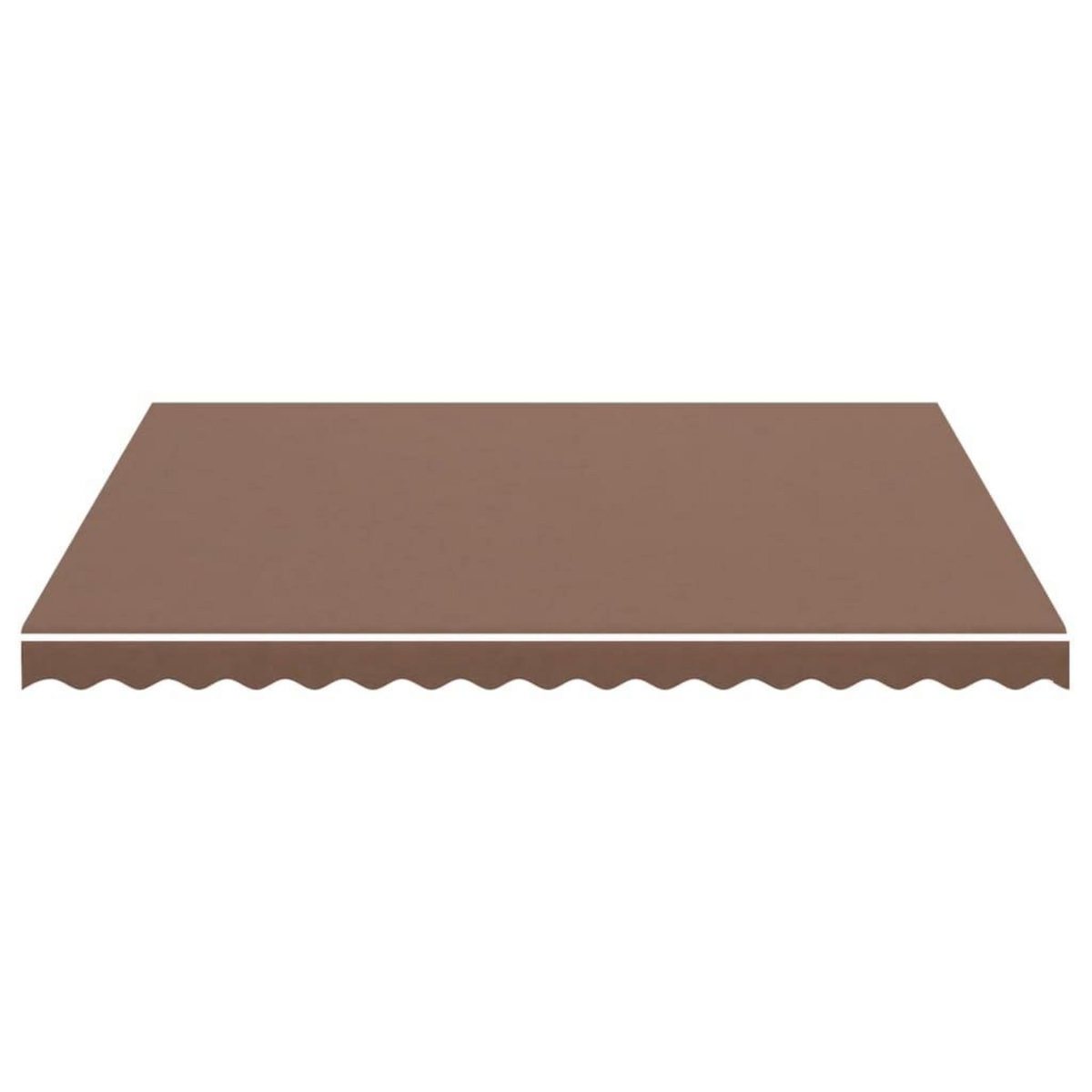 VIDAXL Tissu de remplacement pour auvent Marron 4x3,5 m