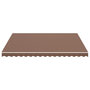 Voir la diapositive 3 : VIDAXL Tissu de remplacement pour auvent Marron 4x3,5 m