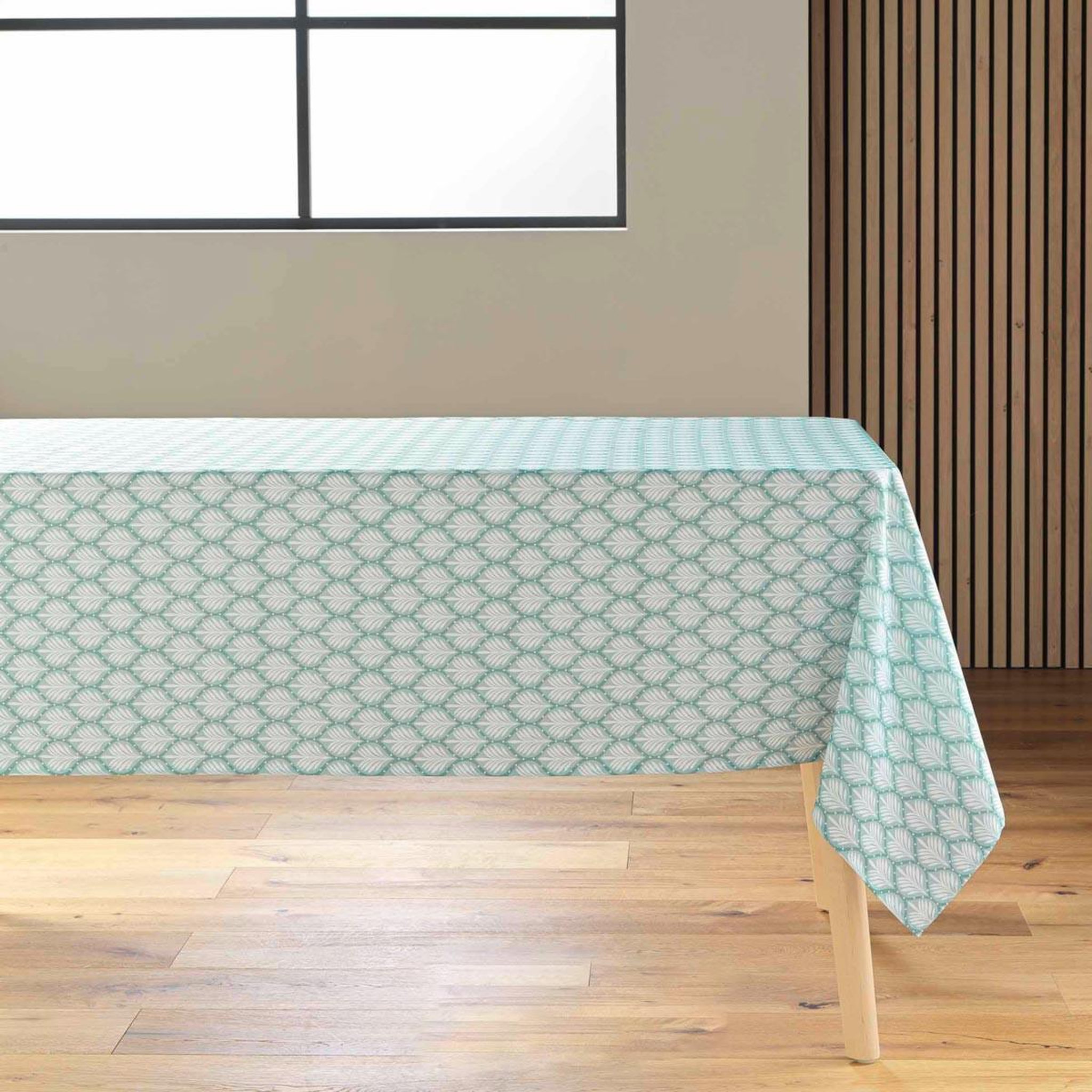 Douceur d'Intérieur Nappe antitache imprimé  davia  145x240cm sauge