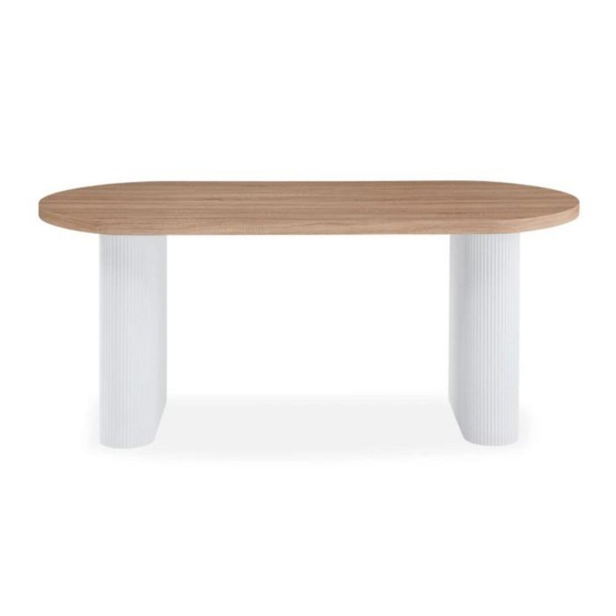 Paris Prix Table à Manger Ovale  Henry  180cm Naturel & Blanc
