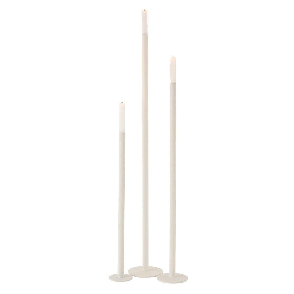Paris Prix Lot de 3 Chandeliers Déco  Mat  100cm Blanc