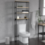 Voir la diapositive 2 : ID MARKET Meuble étagère dessus WC 4 étagères DETROIT design industriel