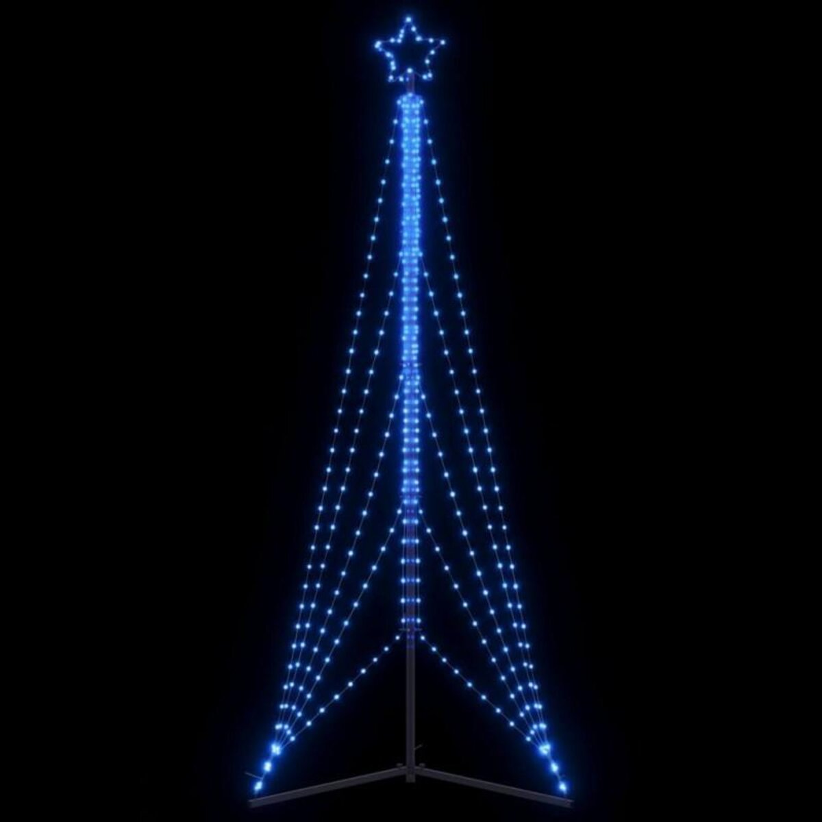 VIDAXL Guirlande de sapin de Noël 525 LED bleu 302 cm
