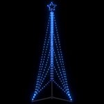VIDAXL Guirlande de sapin de Noël 525 LED bleu 302 cm