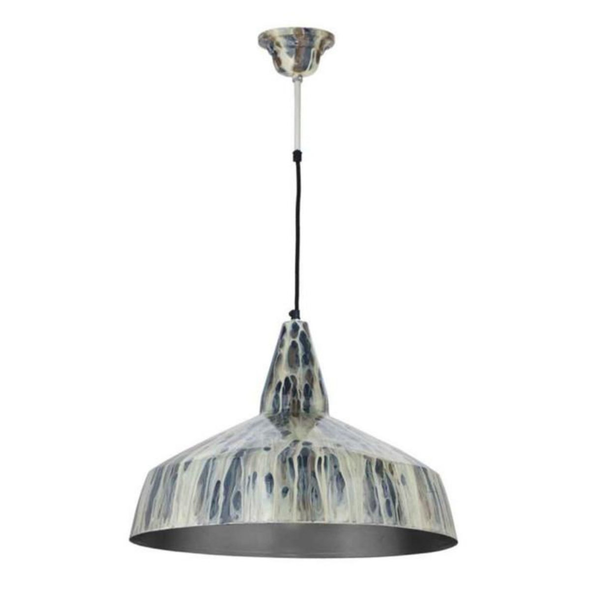 Paris Prix Lampe Suspension Vintage  Harlow  49cm Crème