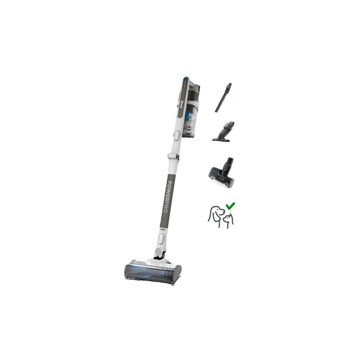 Shark Aspirateur balai IZ380EUT PowerPro Pet avec brosse motorisée pour poils d'animaux