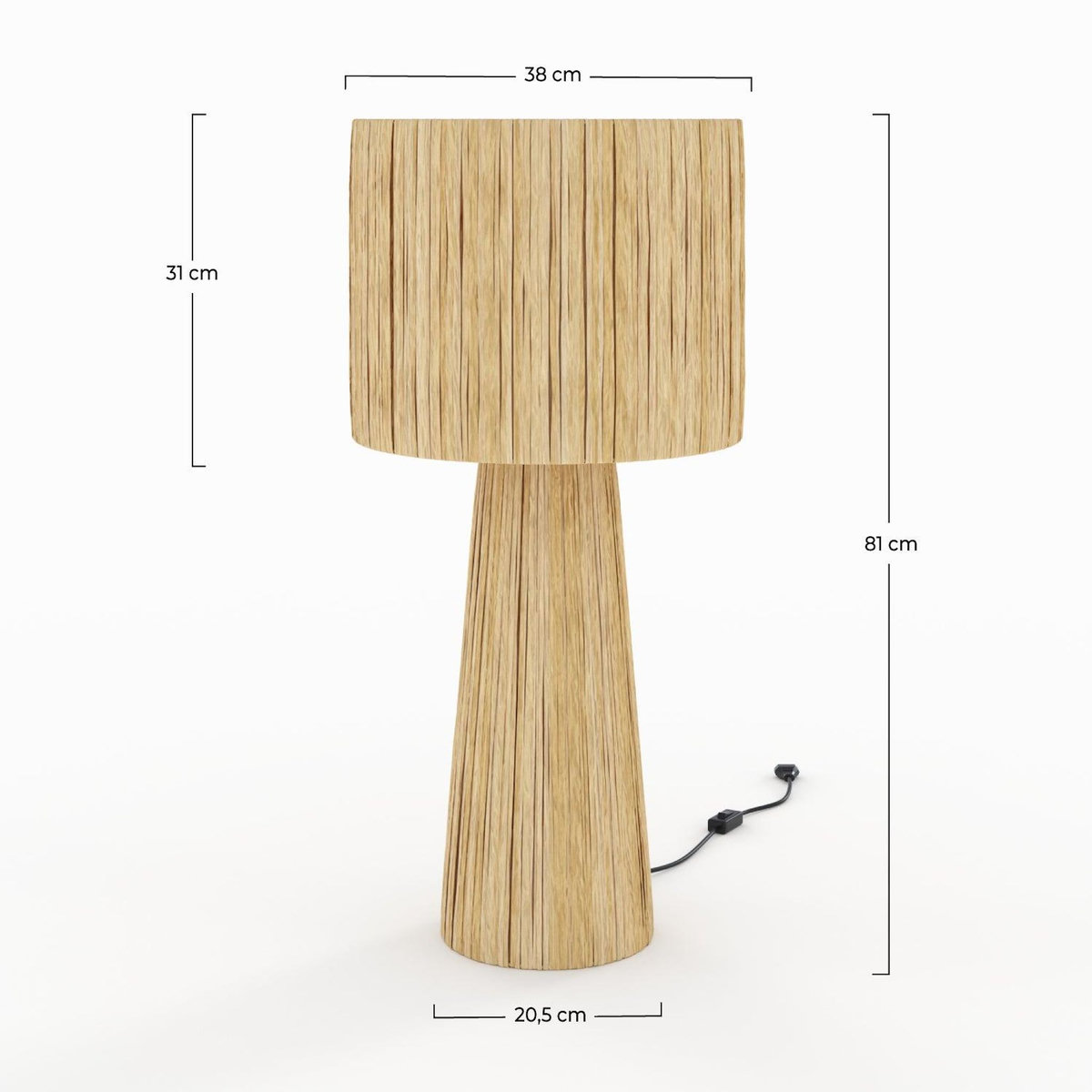 Rendez vous déco Grande lampe en feuille de palmier-Soléa