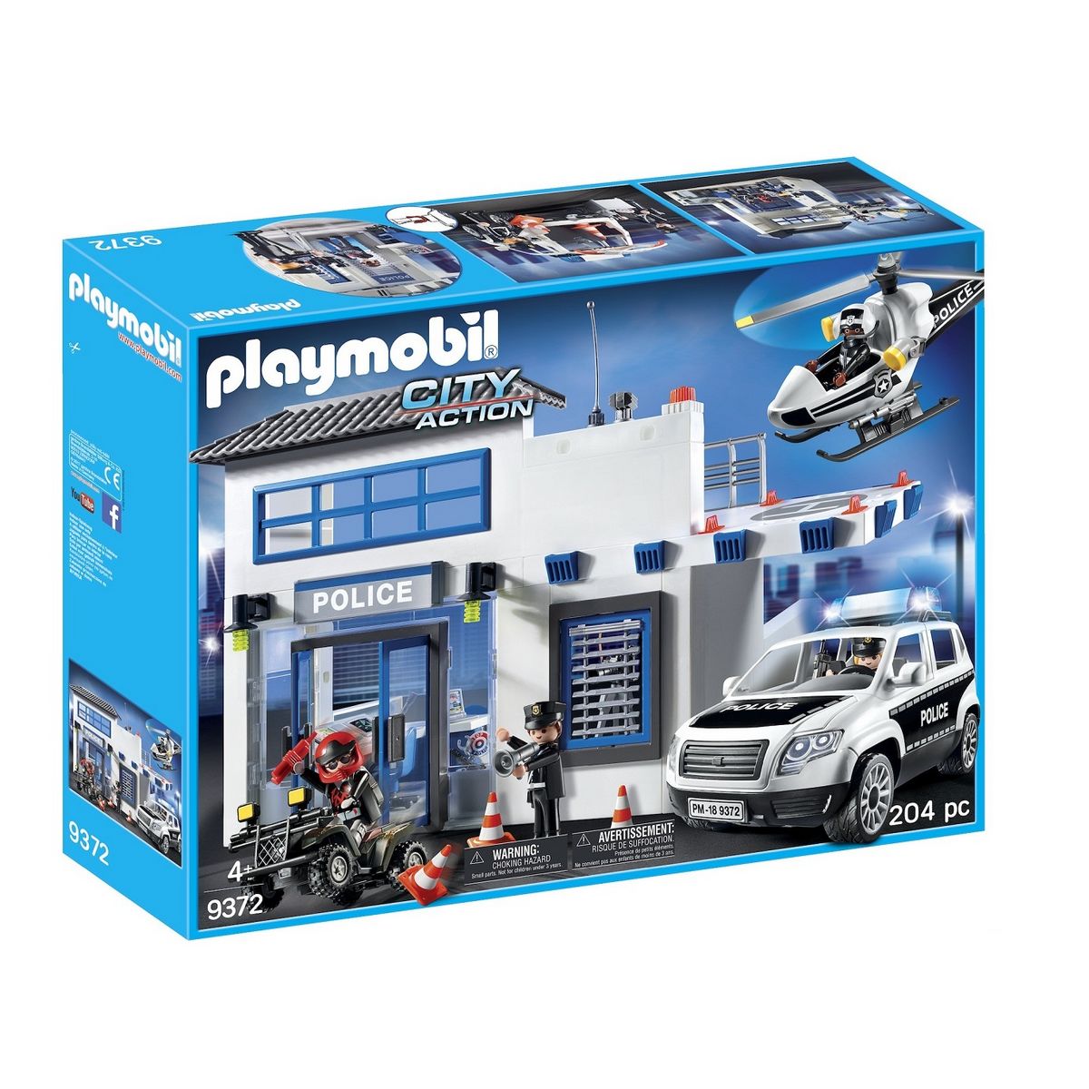PLAYMOBIL 9372 - City Action - Poste de police et véhicules 