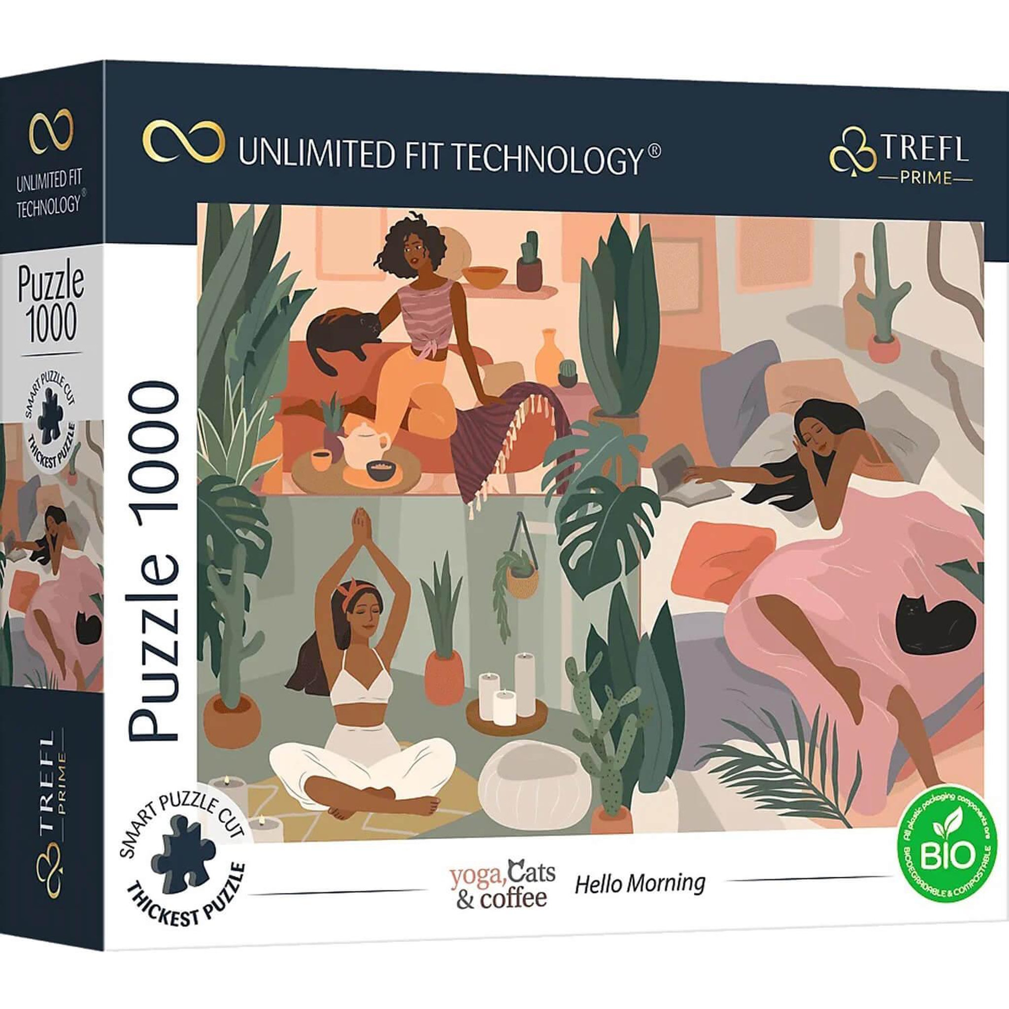 Voir la diapositive 2 : Trefl Puzzle 1000 pièces :  Unlimited Fit Technology : Bonjour Matin