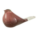 Paris Prix Statuette Design  Oiseau  22cm Rose & Brun
