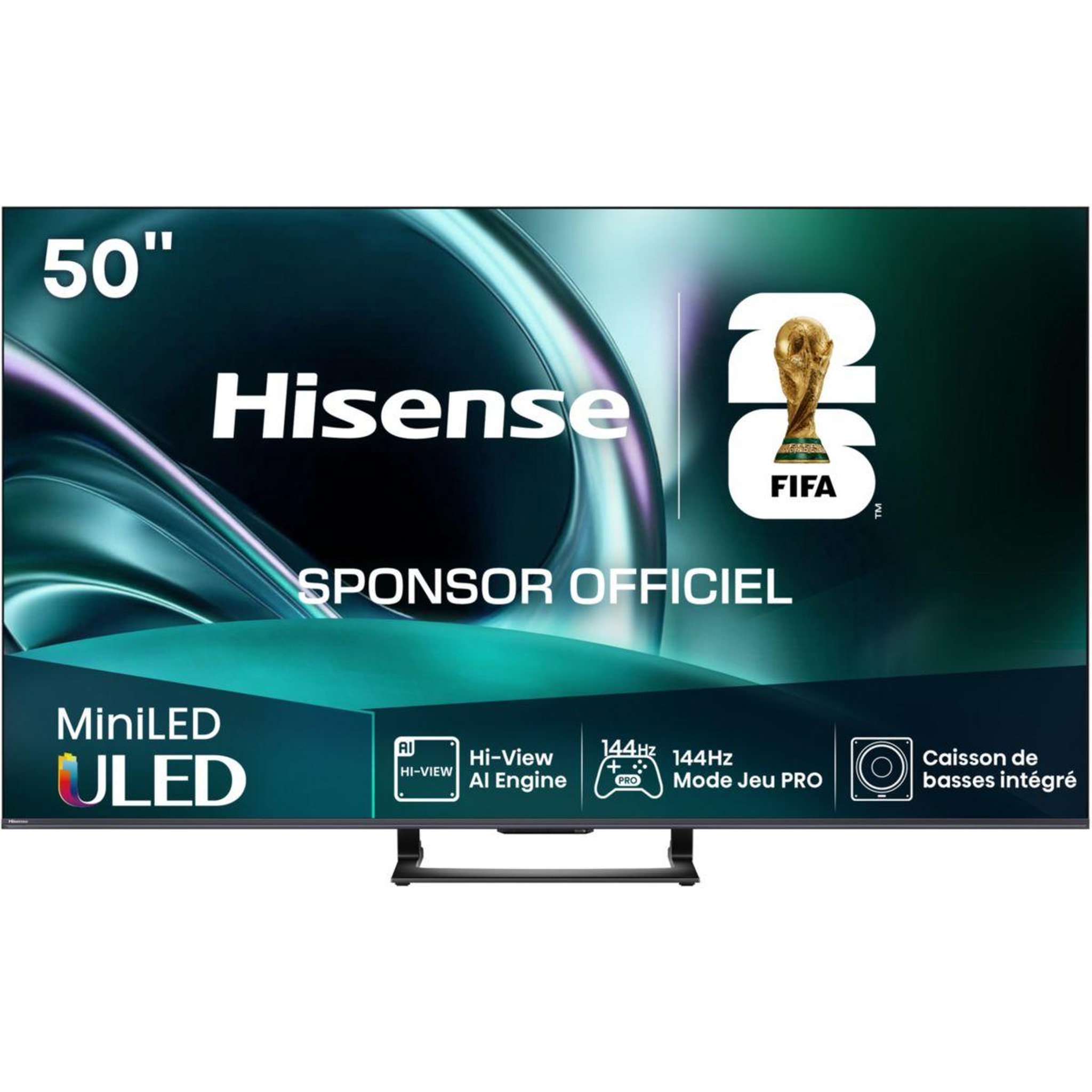 Hisense TV Mini LED 50U7Q 2025-50 pouces (126cm)