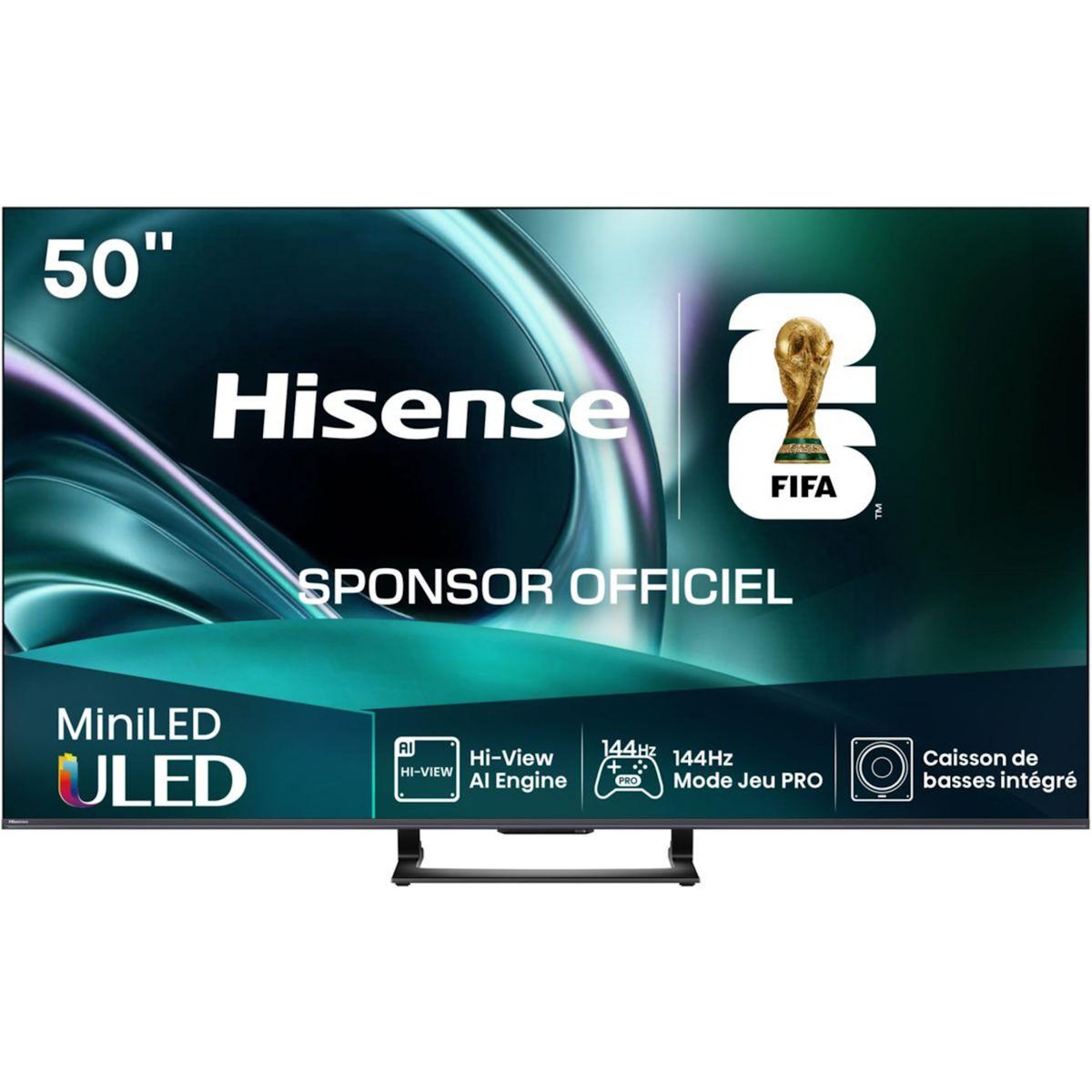 Hisense TV Mini Led 50U7Q 2025-50 pouces (126cm)
