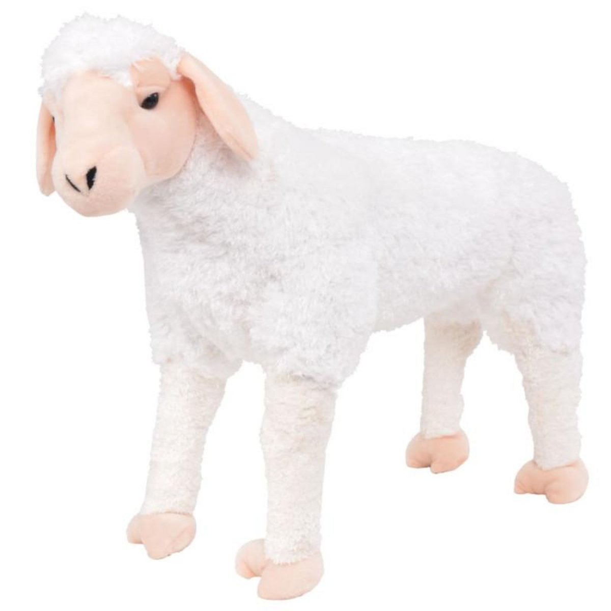 VIDAXL Jouet en peluche Mouton Blanc XXL