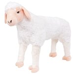 VIDAXL Jouet en peluche Mouton Blanc XXL