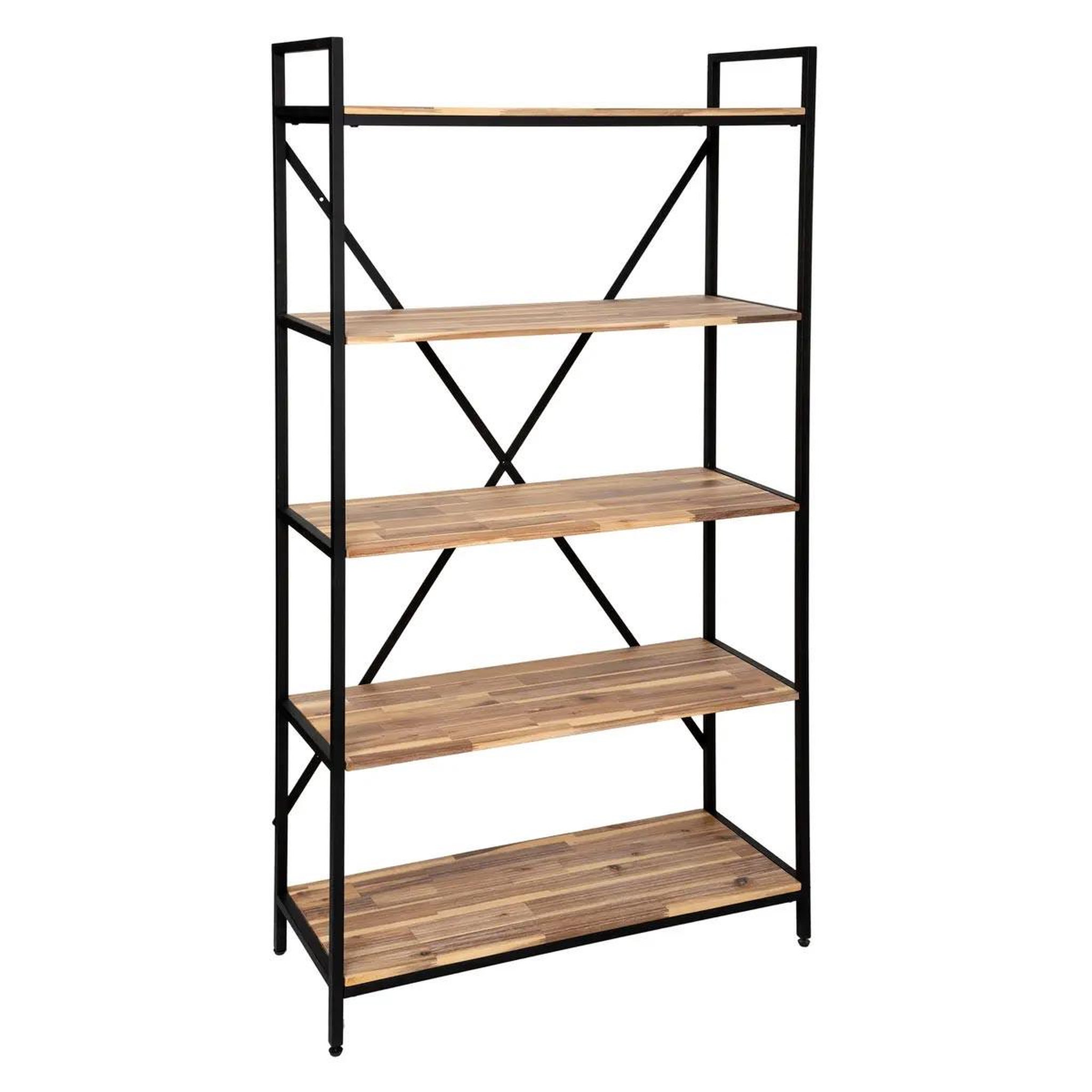 Voir la diapositive 1 : Paris Prix Étagère 5 Niveaux en Bois  Edena  180cm Naturel
