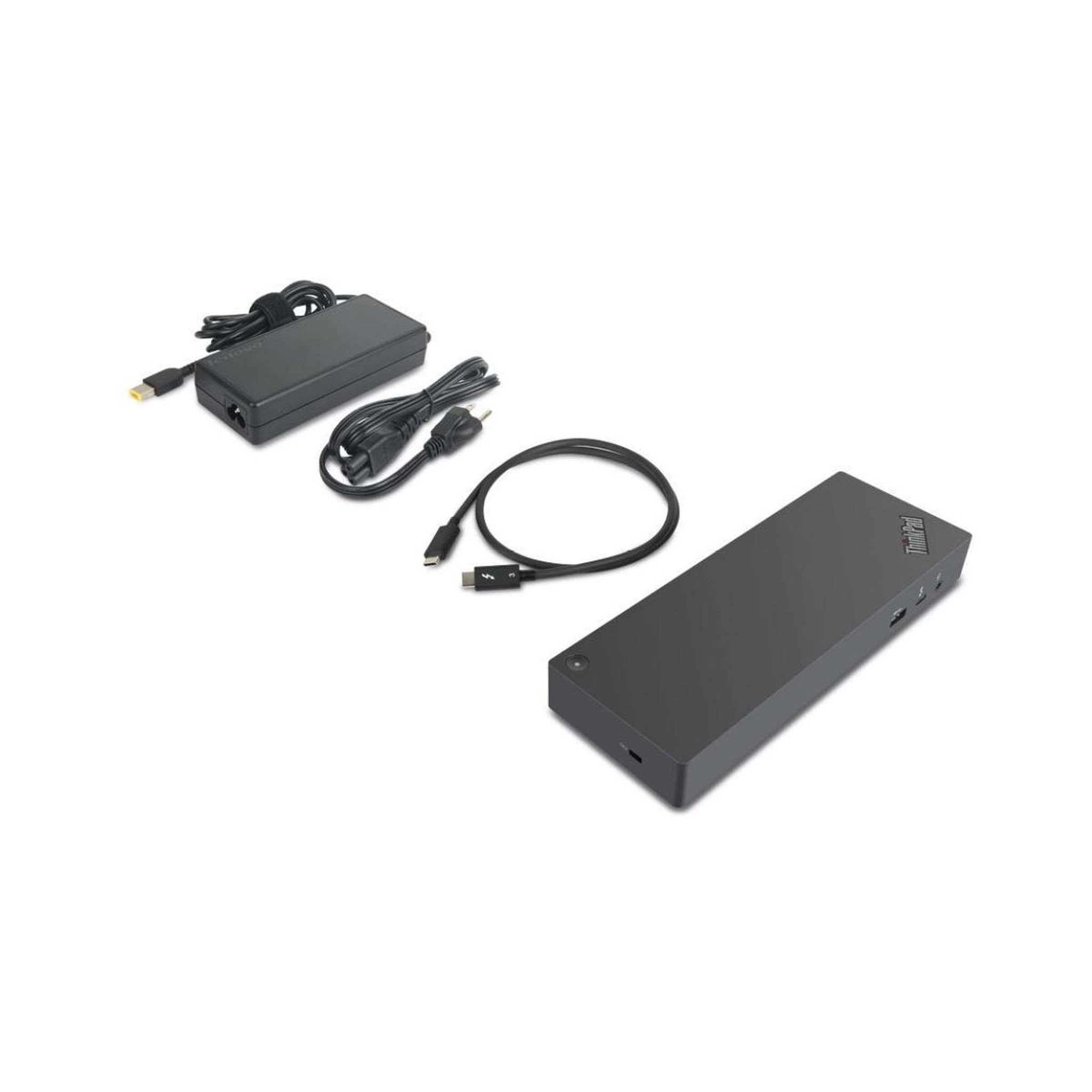 Voir la diapositive 3 : Lenovo Lenovo 40an0135eu station d'accueil avec fil thunderbolt 3 noir, rouge