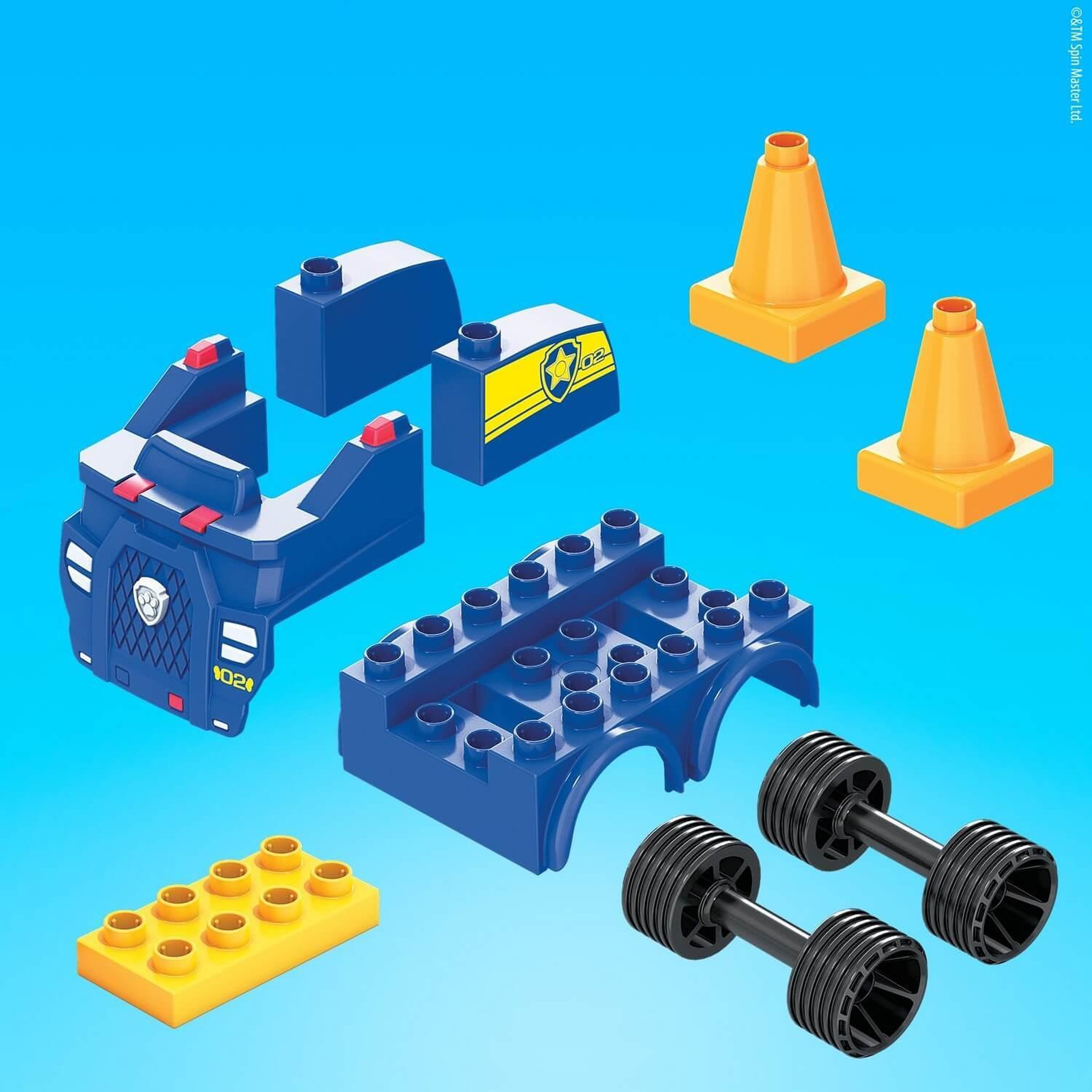 Voir la diapositive 5 : MEGABLOKS Pat' Patrouille : Véhicule De Police de Chase
