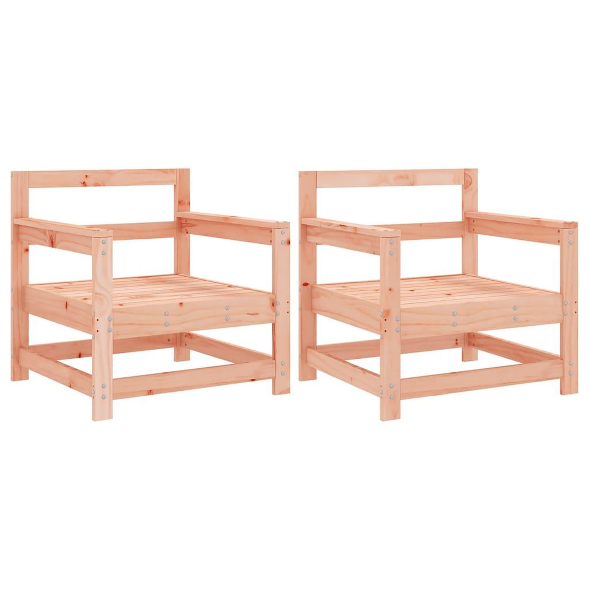 Voir la diapositive 2 : VIDAXL Chaises de jardin lot de 2 cm bois massif douglas