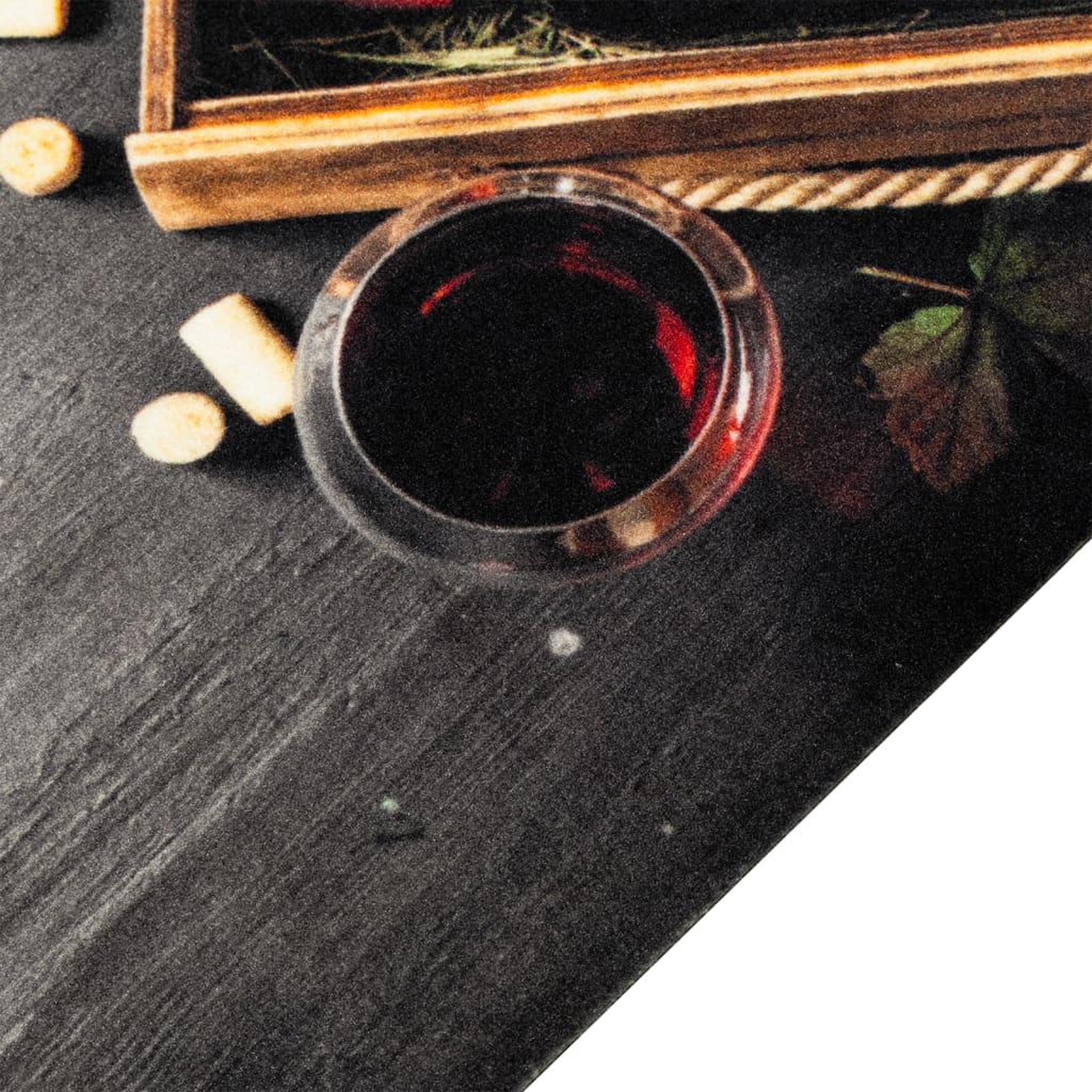 Voir la diapositive 3 : VIDAXL Tapis de cuisine lavable bouteille de vin 45x150 cm velours
