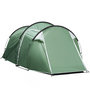 Voir la diapositive 4 : OUTSUNNY Tente de camping 2-3 personnes montage facile 3 portes fenêtres dim. 4,26L x 2,06l x 1,54H m fibre verre polyester PE vert