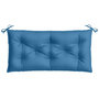 Voir la diapositive 4 : VIDAXL Coussin de banc de jardin bleu melange 100x50x7 cm tissu