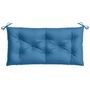 Voir la diapositive 4 : VIDAXL Coussin de banc de jardin bleu melange 100x50x7 cm tissu