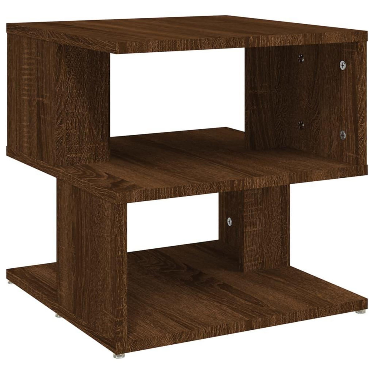 VIDAXL Table d'appoint Chene marron 40x40x40 cm Bois d'ingenierie