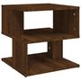 Voir la diapositive 2 : VIDAXL Table d'appoint Chene marron 40x40x40 cm Bois d'ingenierie