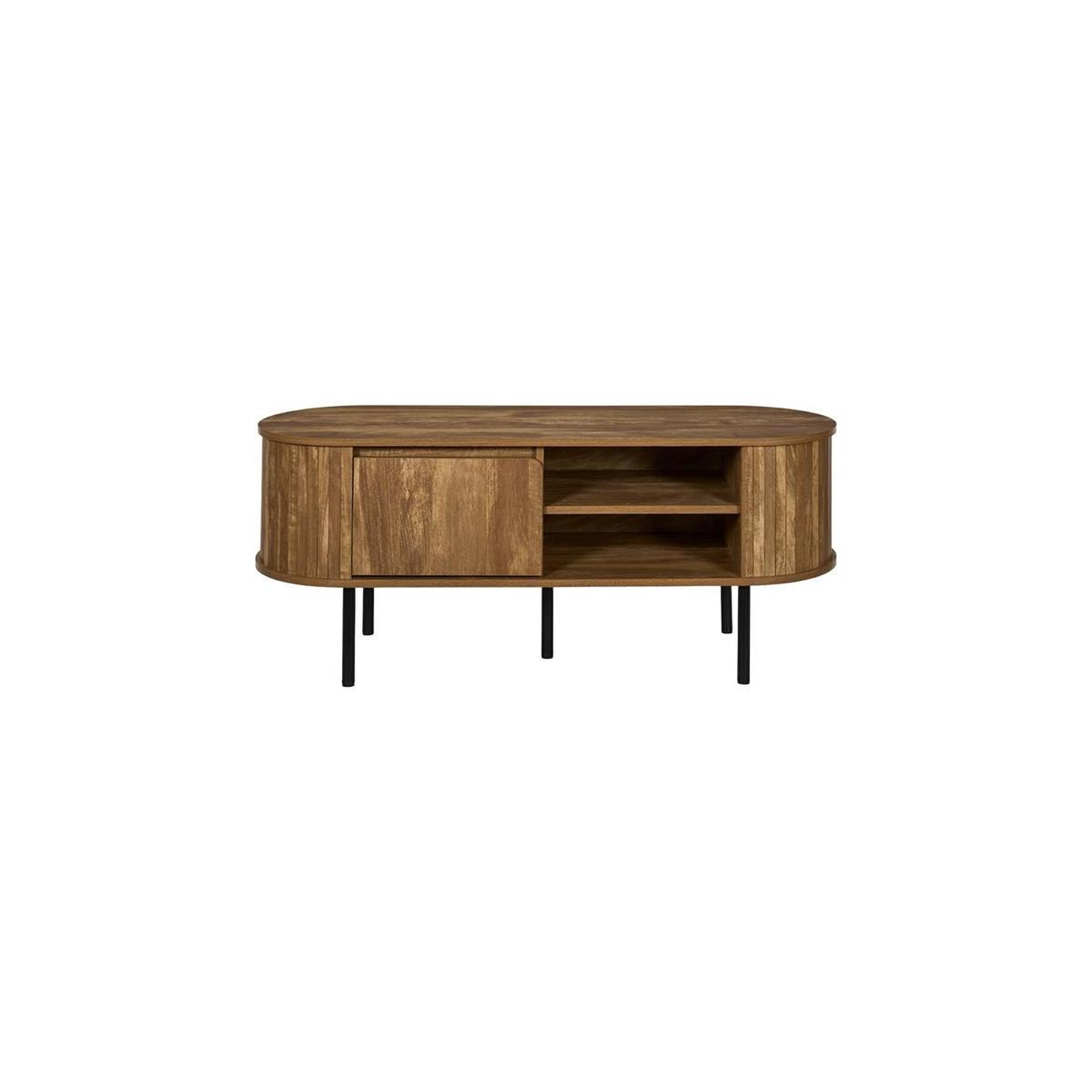 The Home Deco Factory Meuble tv avec porte  heritage  117cm marron
