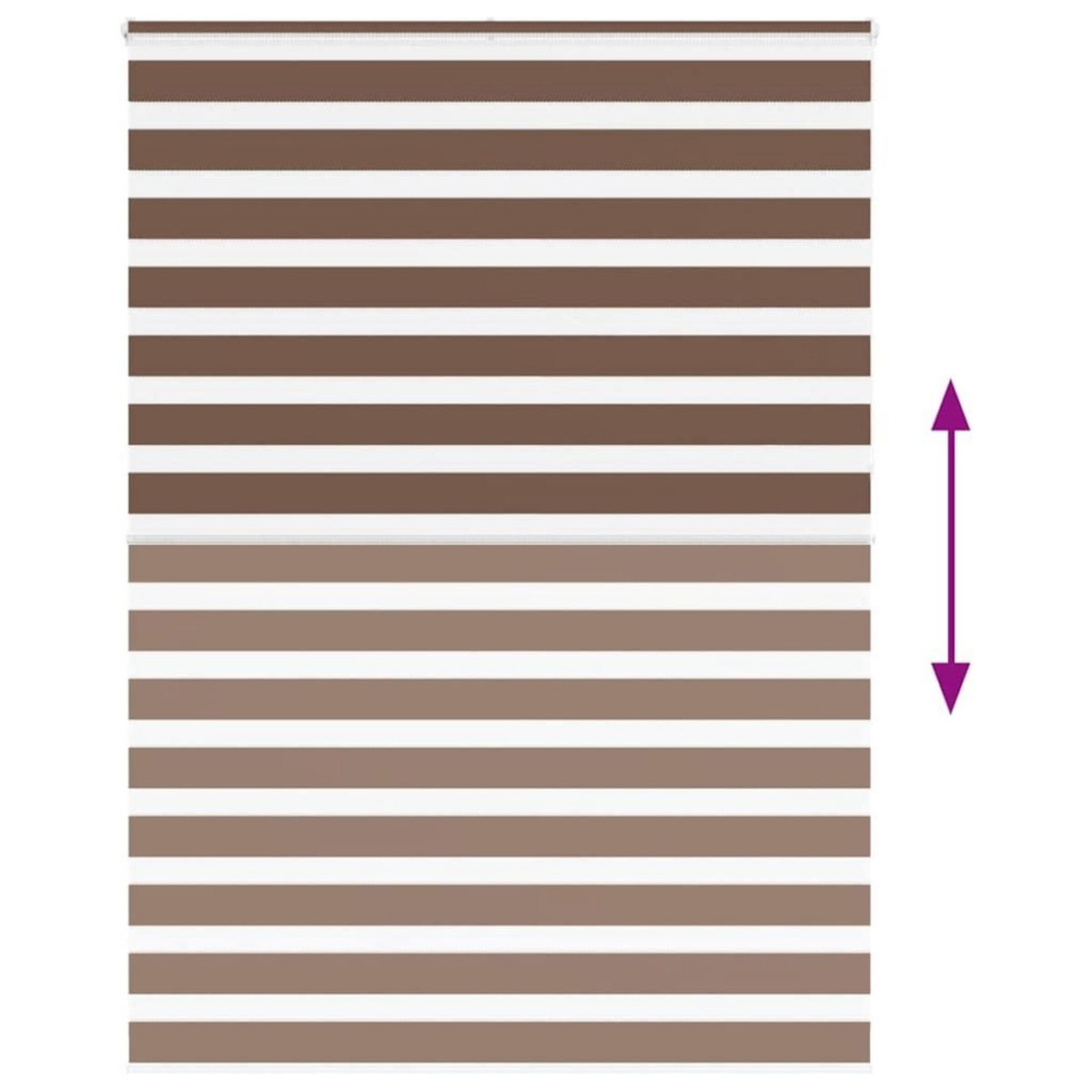 VIDAXL Store zebre marron 160x230cm largeur du tissu 155,9cm polyester