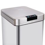 Kitchen move Couvercle de poubelle automatique COUVERCLE Argent Plastique 28cm