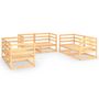 Voir la diapositive 2 : VIDAXL Salon de jardin 6 pcs Bois de pin massif