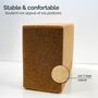 Voir la diapositive 3 : VIVEZEN Lot de 2 briques, blocs de yoga 22,5 x 12 x 7,4 cm - Liège