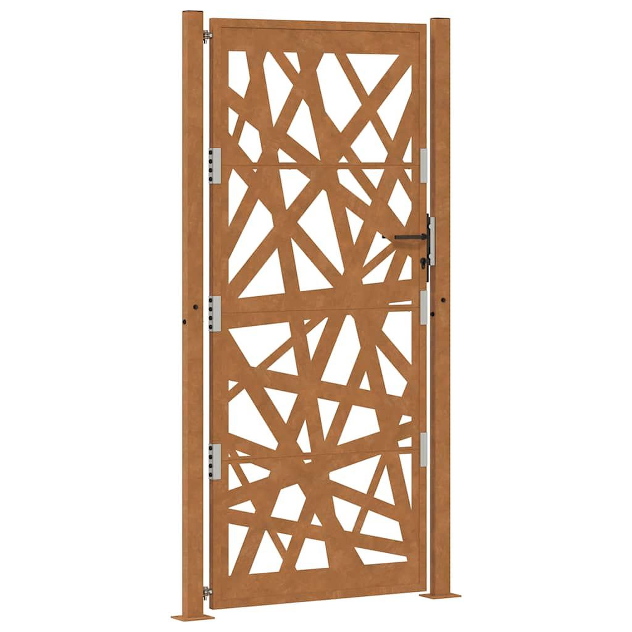 Voir la diapositive 2 : VIDAXL Porte de jardin acier resistant aux intemperies design lumiere