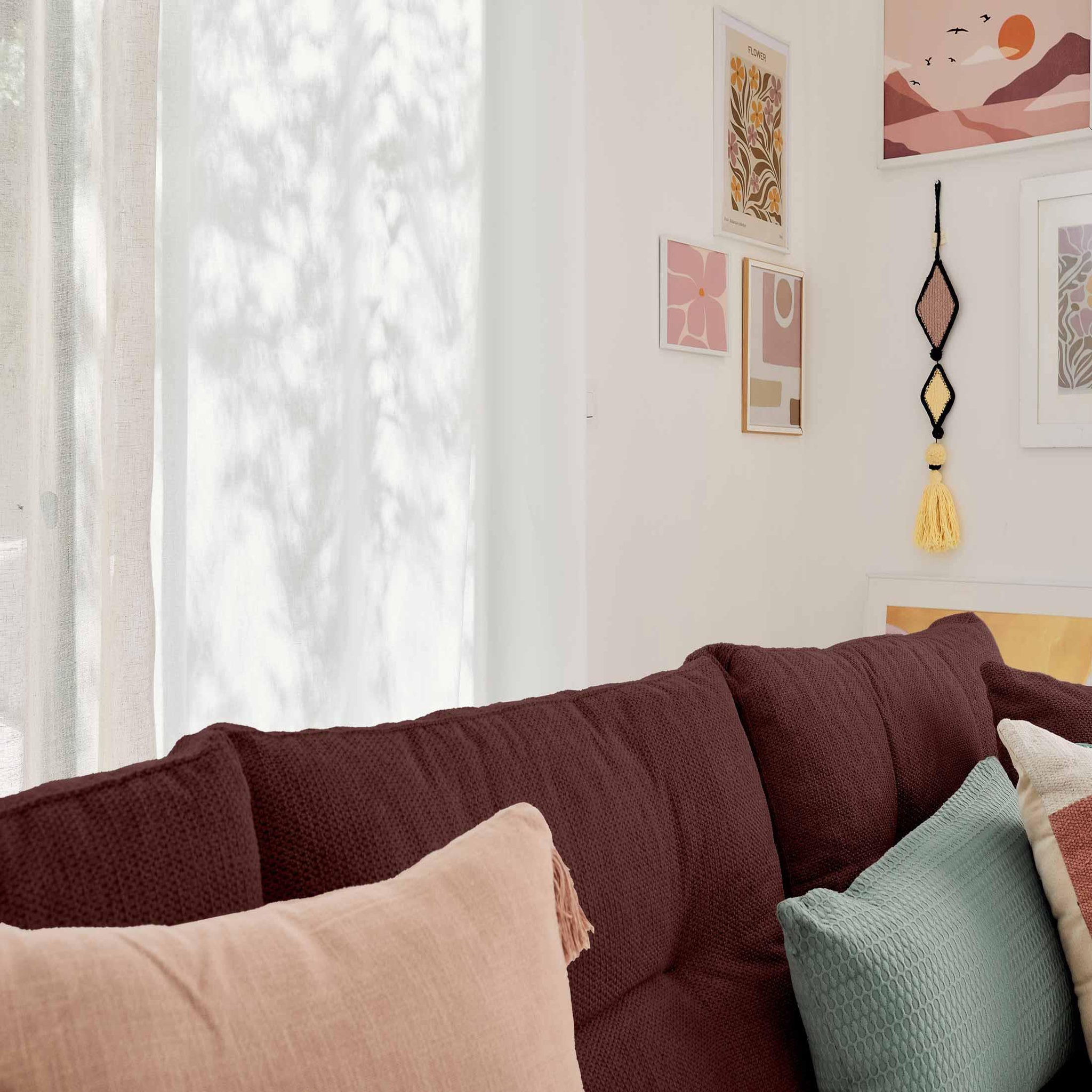 Voir la diapositive 6 : BEST MOBILIER Astoria - canapé d'angle réversible 4 places - convertible avec coffre - en tissu texturé
