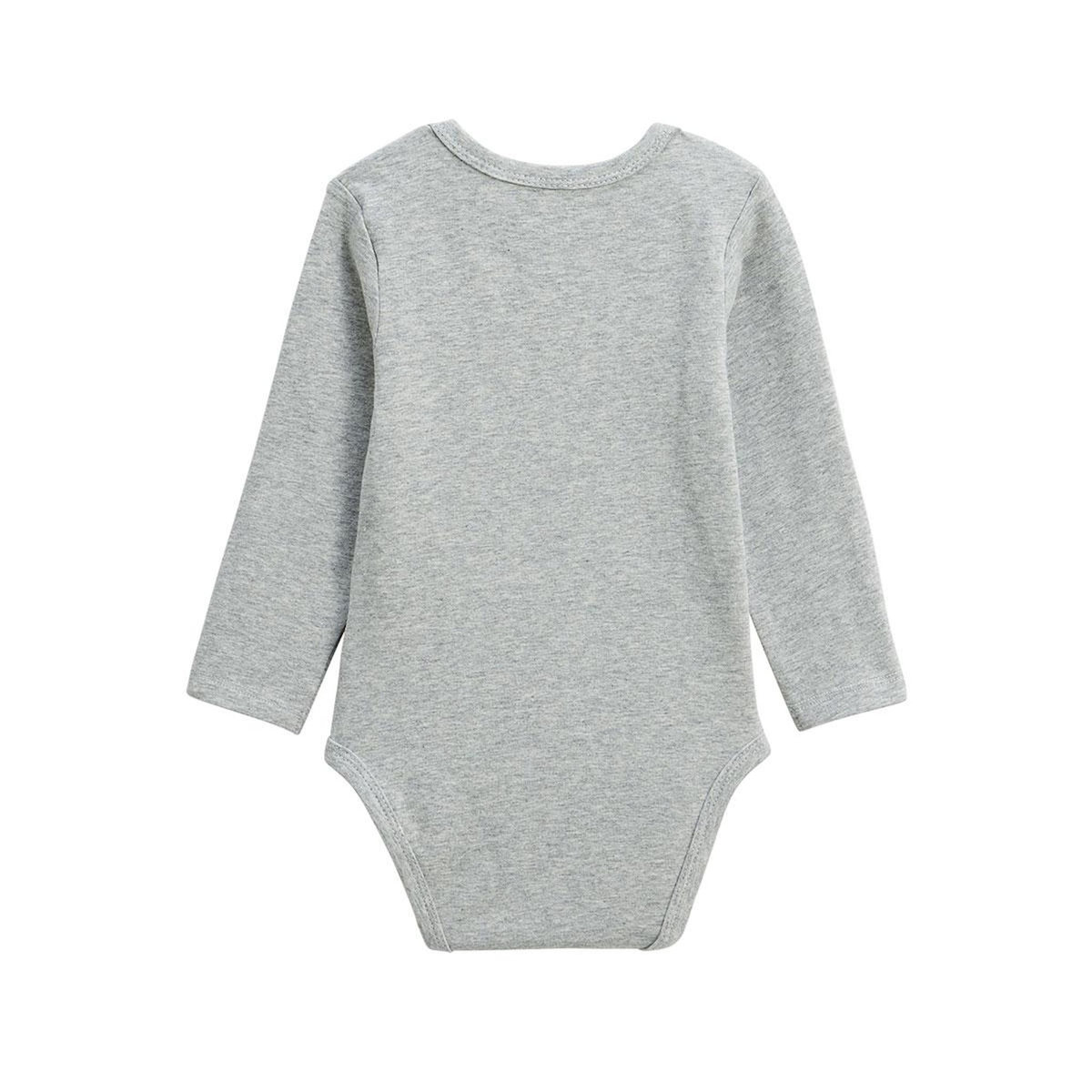 Petit Béguin Lot de 2 bodies bébé manches longues Petit Loup