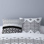 Voir la diapositive 2 : Dourev Housse de couette 240x220 GISELE + 2 taies 100% coton